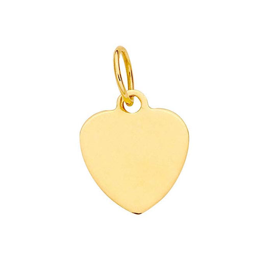 Ciondolo a Cuore in Oro Giallo 14K