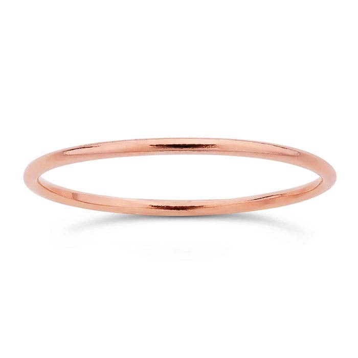 14/20 Rose Gold-Filled Round Wire Stackable Ring