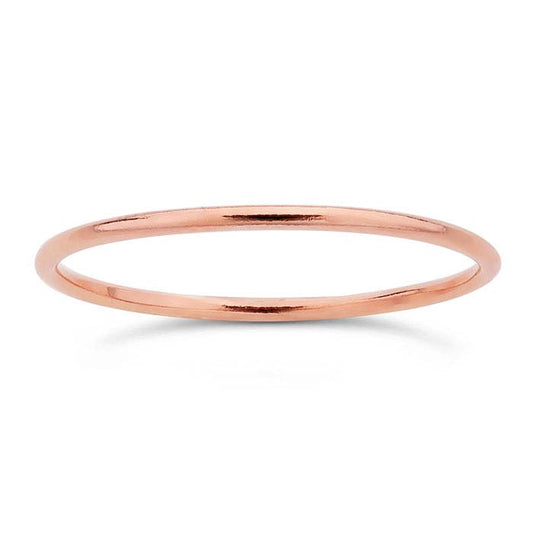 14/20 Rose Gold-Filled Round Wire Stackable Ring