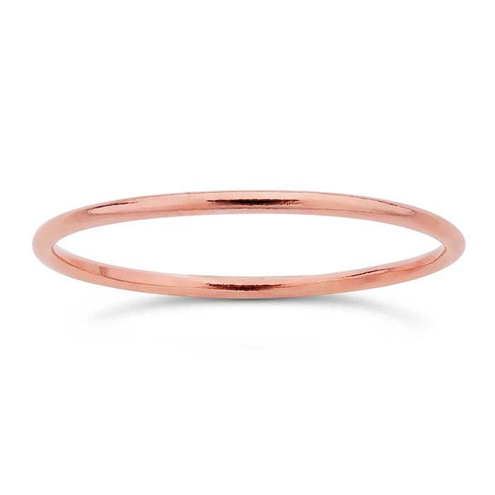 14/20 Rose Gold-Filled Round Wire Stackable Ring