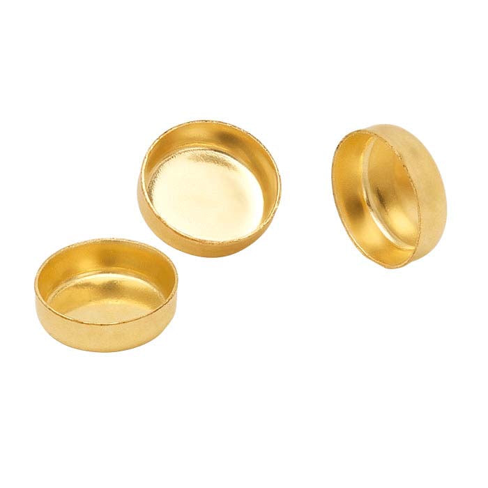 14/20 Yellow Gold-Filled Round Bezel Cup Setting