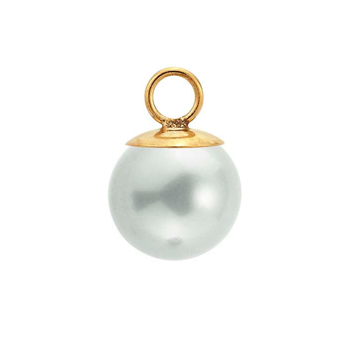 14/20 Yellow Gold-Filled Screw Eye Pearl Component Mounting