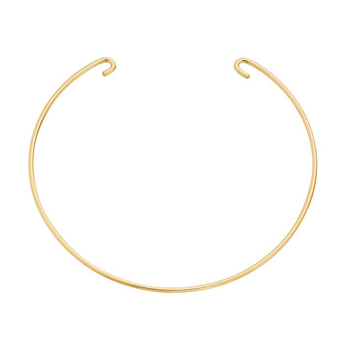 14/20 Yellow Gold-Filled Double-Hook Bangle Bracelet Component