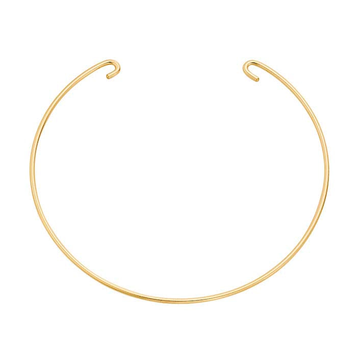 14/20 Yellow Gold-Filled Double-Hook Bangle Bracelet Component