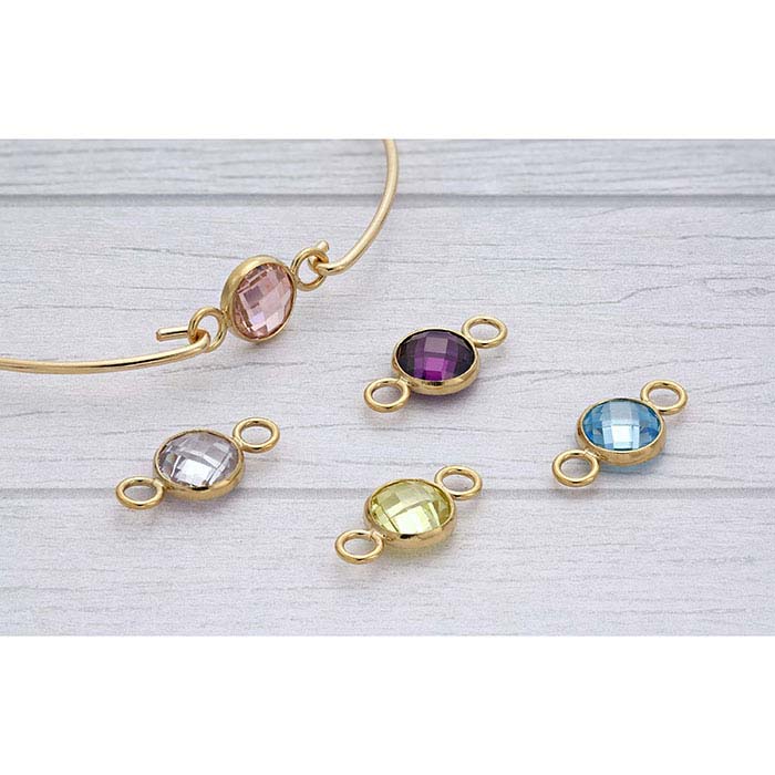 14/20 Yellow Gold-Filled Double-Hook Bangle Bracelet Component