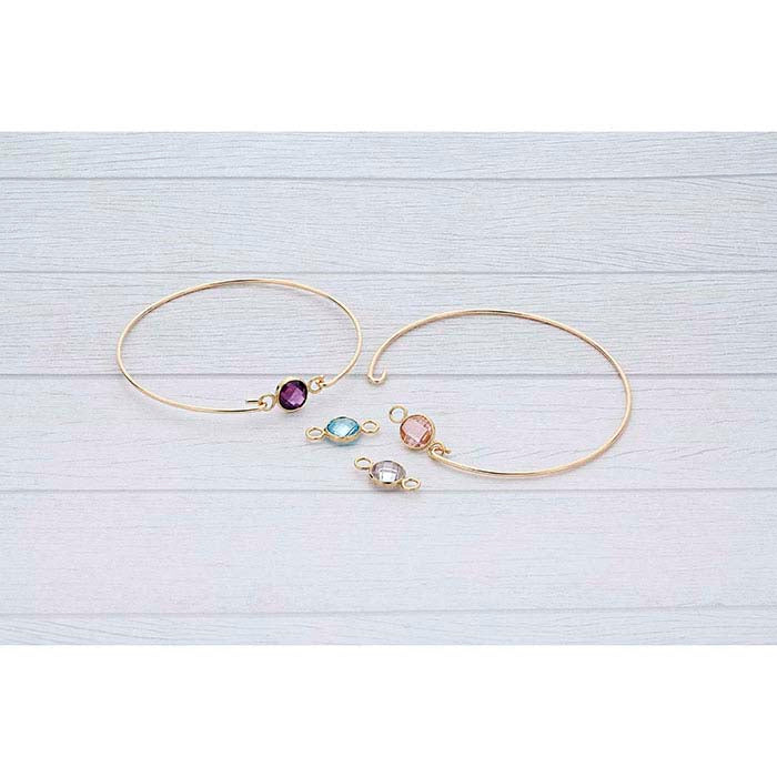 14/20 Yellow Gold-Filled Double-Hook Bangle Bracelet Component