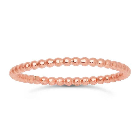 12/20 Rose Gold-Filled 1.5mm Beaded Ring