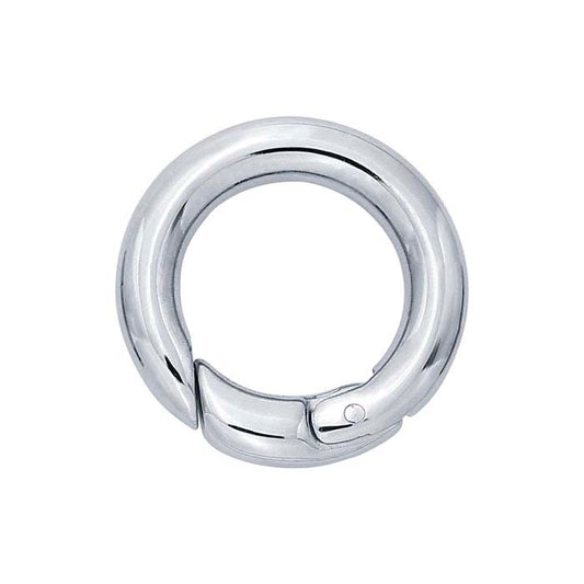 Stainless steel 18 x 18mm Round Push Clasp