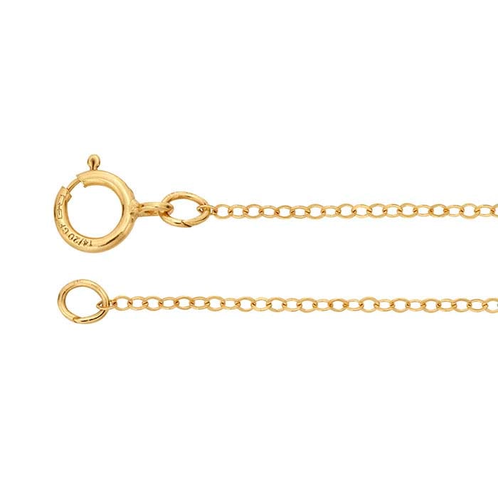 14/20 Yellow Gold-Filled 1.2mm Flat Oval Cable Chain