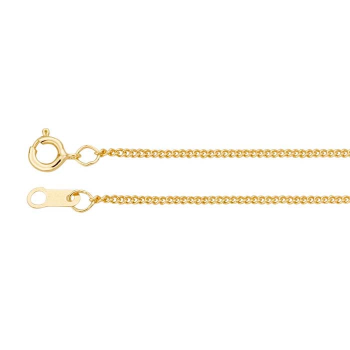 14K Yellow Gold Curb Chain