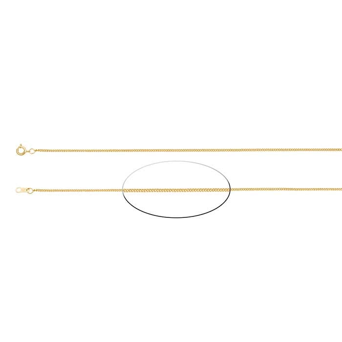 14K Yellow Gold Curb Chain