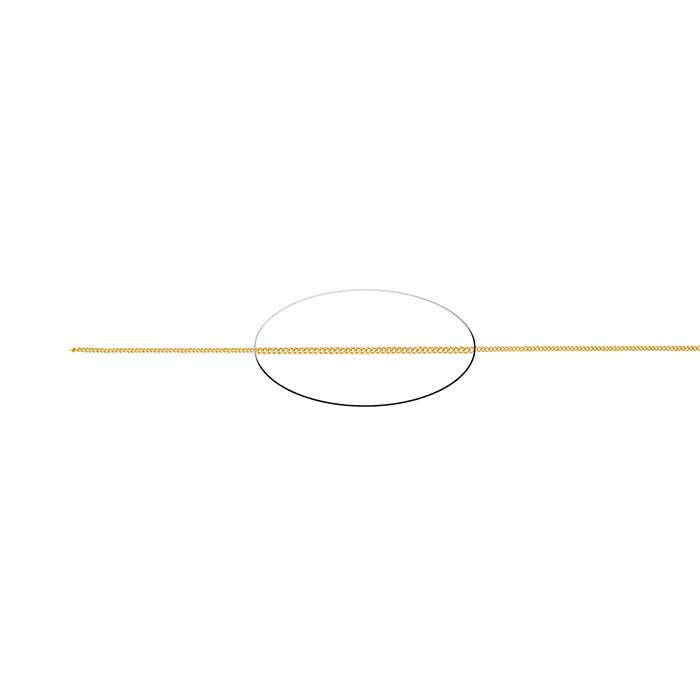 14K Yellow Gold Curb Chain