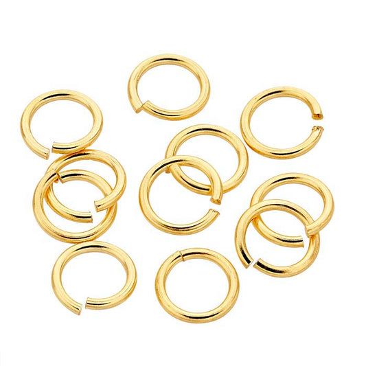 Brass Yellow-Finish Round Jump Ring