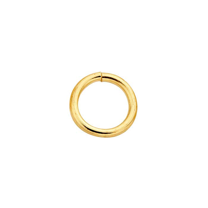 Brass Yellow-Finish Round Jump Ring
