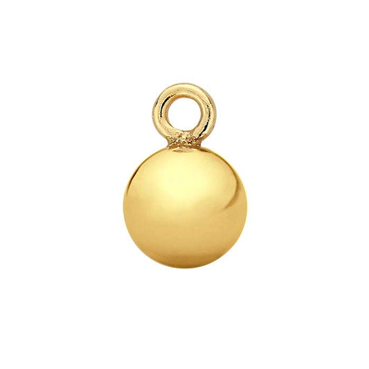 Ciondolo a Sfera in Oro Giallo 14/20 Carati Riempito