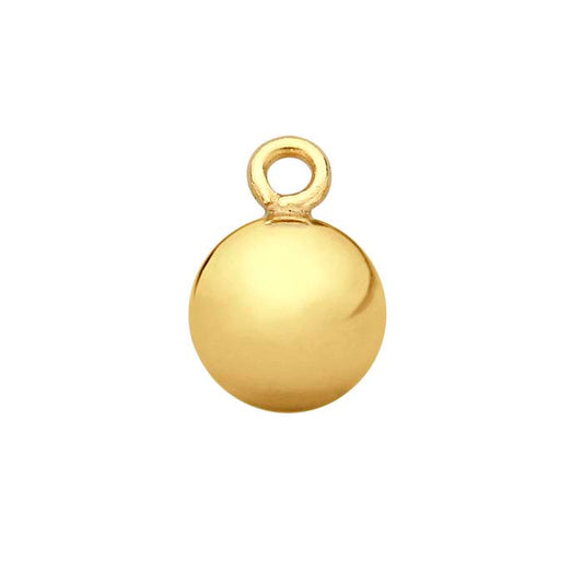Ciondolo a Sfera in Oro Giallo 14/20 Carati Riempito