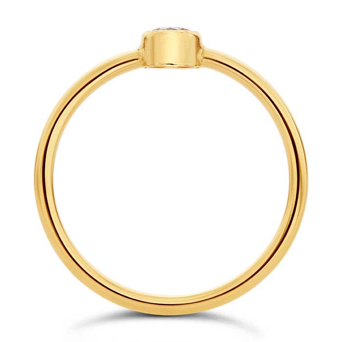 14/20 Yellow Gold-Filled CZ-Set Ring