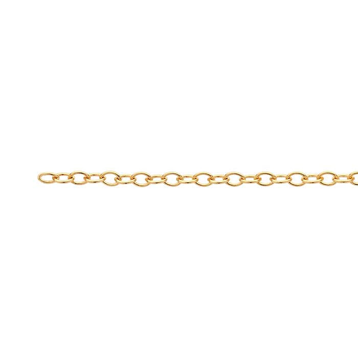 14K Yellow Gold Oval Cable Chain