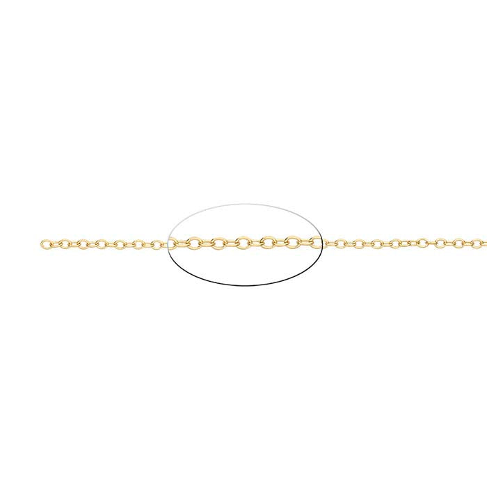 14/20 Yellow Gold-Filled Oval Cable Chain