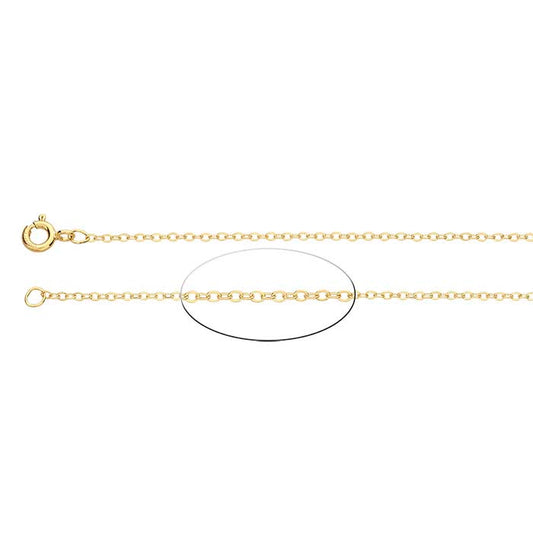 14/20 Yellow Gold-Filled Flat Oval Cable Chain