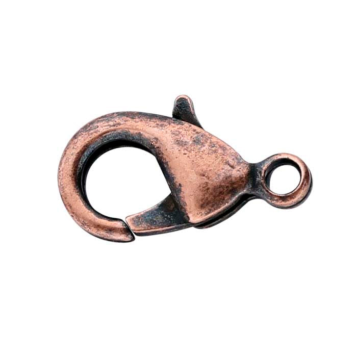 Brass Teardrop Lobster Clasp with Closed Ring