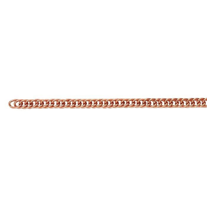 Copper 4mm Double-Curb Chain, 3.05 m. Spool