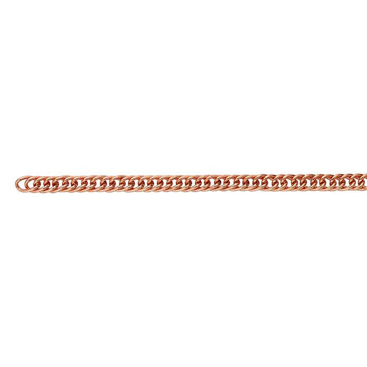 Copper 4mm Double-Curb Chain, 3.05 m. Spool