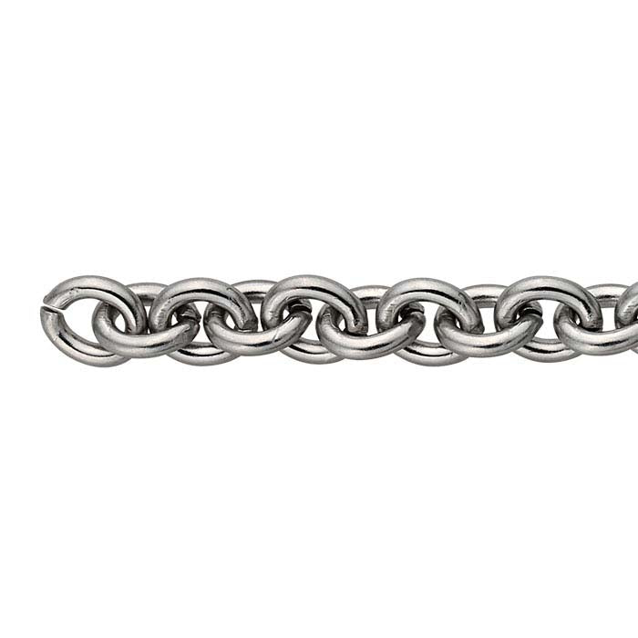 Stainless Steel 4.8mm Oval Cable Chain, 3.05 m. Spool