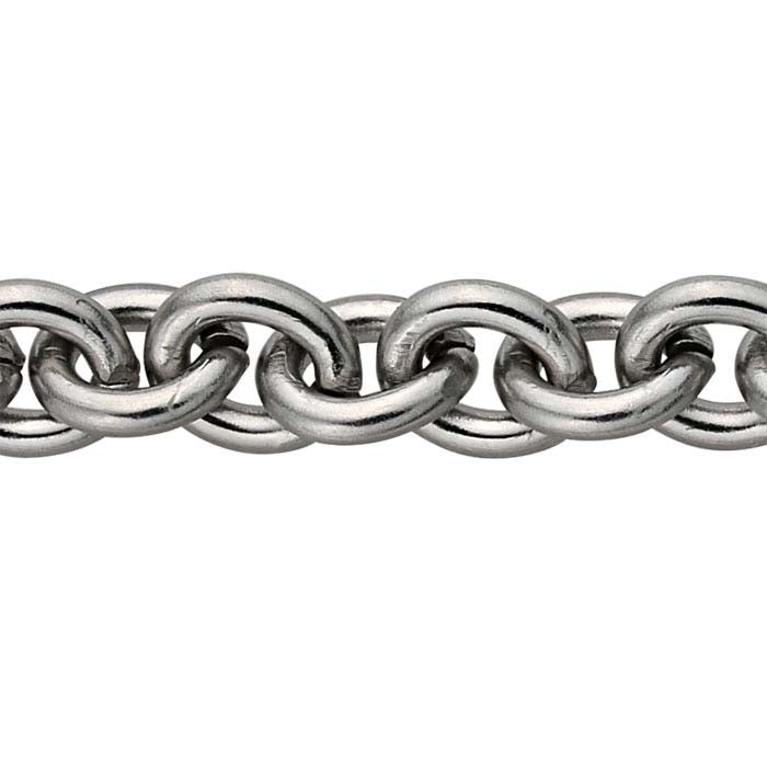 Stainless Steel 4.8mm Oval Cable Chain, 3.05 m. Spool