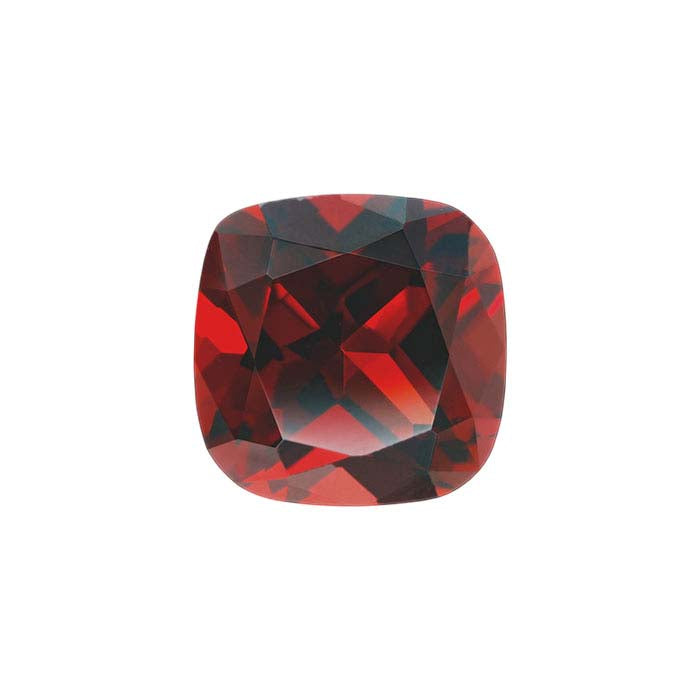 Garnet Cushion Faceted Gemstone, AA-Grade