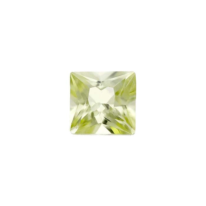 Peridot Princess Faceted Gemstone, AA-Grade