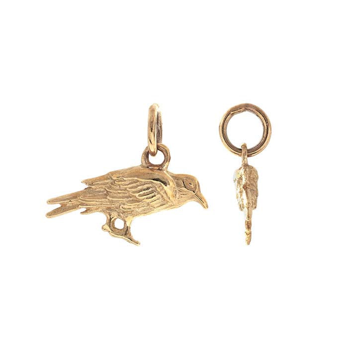 Ciondolo Corvo 3D in Bronzo