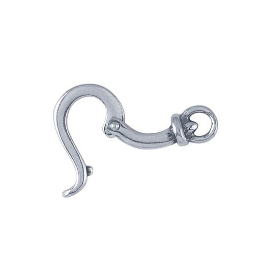 Sterling Silver 20.9 x 9.5mm Hinged Clasp, Hook Only