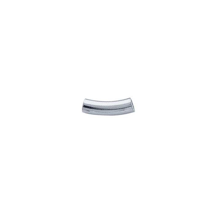 Sterling Silver 14,2 x 4,3 mm Böjd Rörpärla