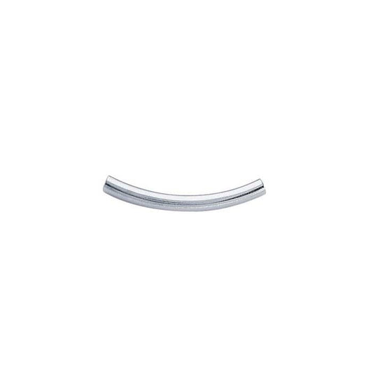 Sterling Silver 25,9 x 3,3 mm Böjd Rörpärla
