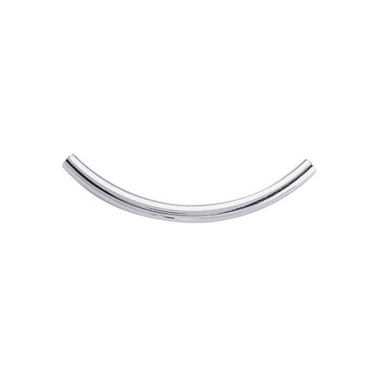 Sterling Silver 39,7 x 3,3 mm Böjd Rörpärla