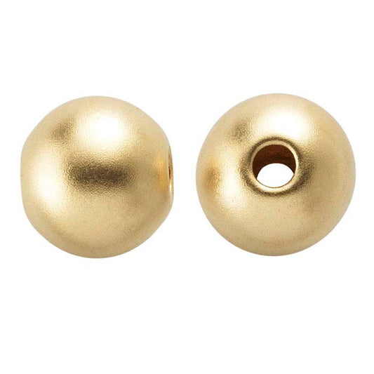 14/20 Guldpläterad Guldfylld 6 mm Rund Sandblästrad Pärla