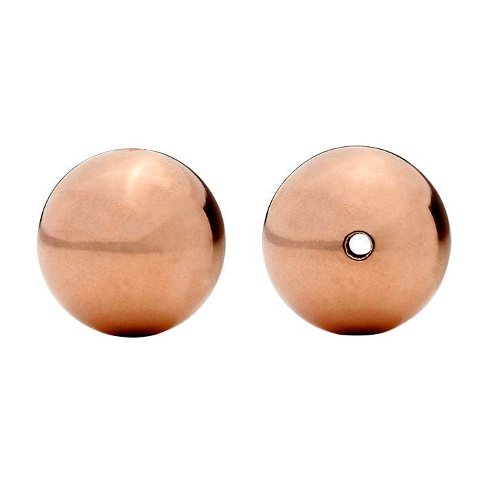 Copper Seamless Round Bead