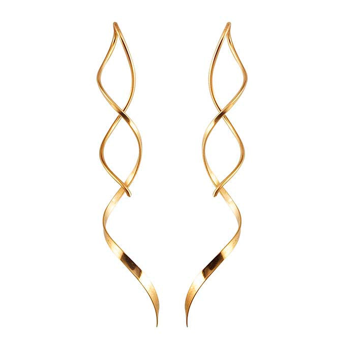 14/20 Yellow Gold-Filled Twist Earrings