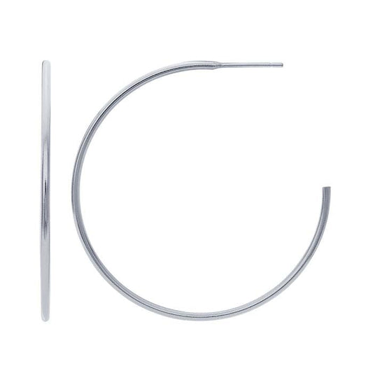Sterling Silver 3/4 Hoop Earring