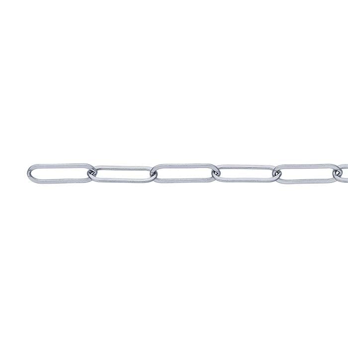 Sterling Silber 5,3 mm flache ovale Ankerkette, Meterware