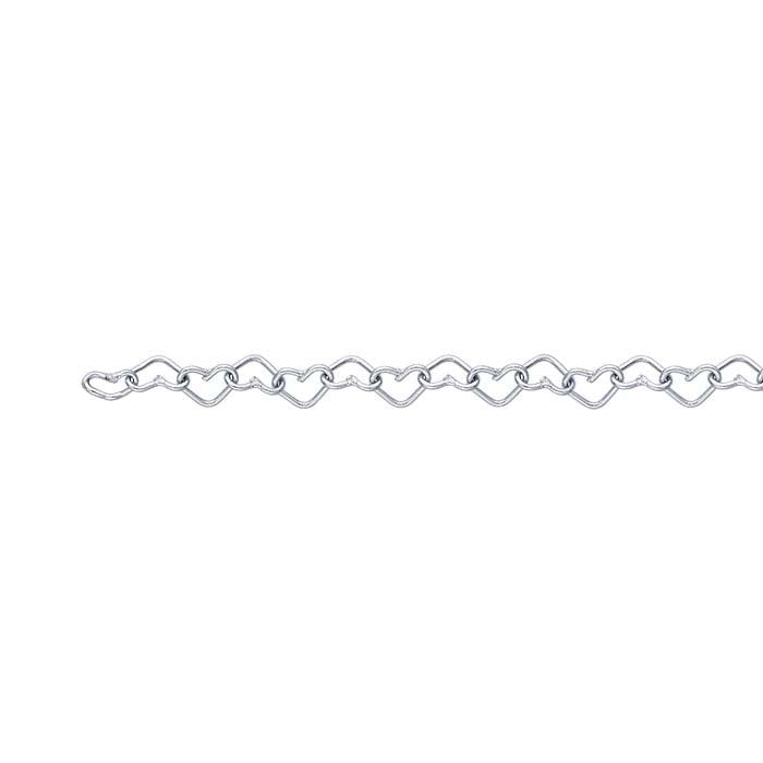 Sterling Silver Heart Link Chain