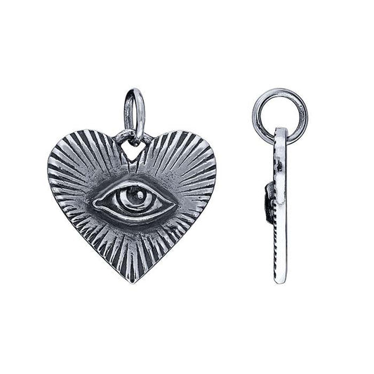 Sterling Silver Radiant Eye Charm