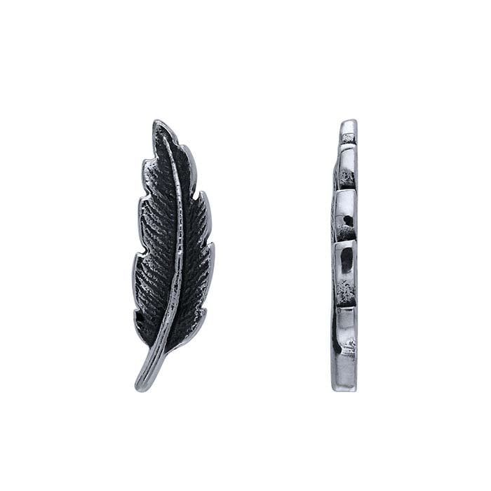 Sterling Silver Feather Component