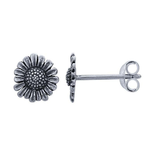 Sterling Silver Small Daisy Post Earrings