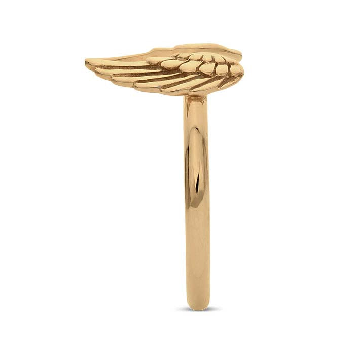 Bronze Angel Wings Ring, Adjustable