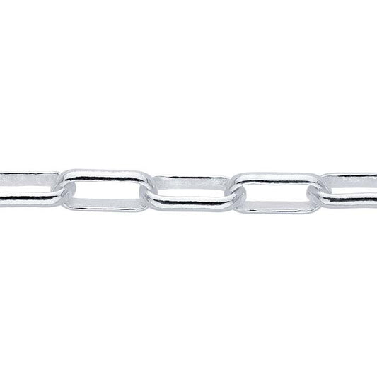 Sterling Silver 2,7 mm Oval Kabelkedja