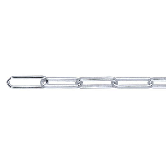 Sterling Silver 3mm Oval Kabelkedja, Per Fot