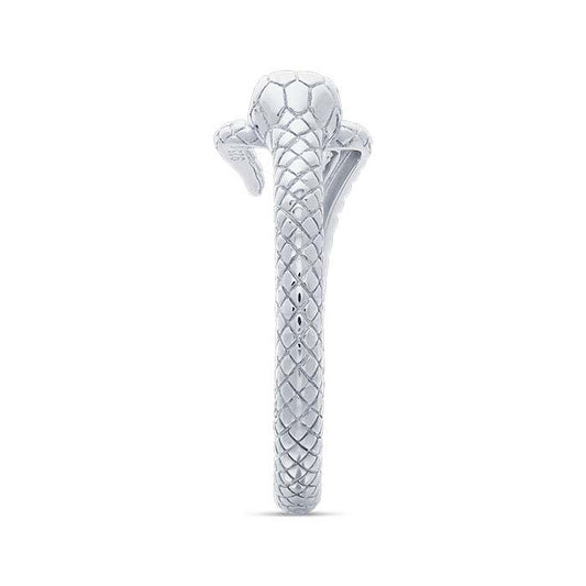 Sterling Silver CZ-Set Ouroboros Ring