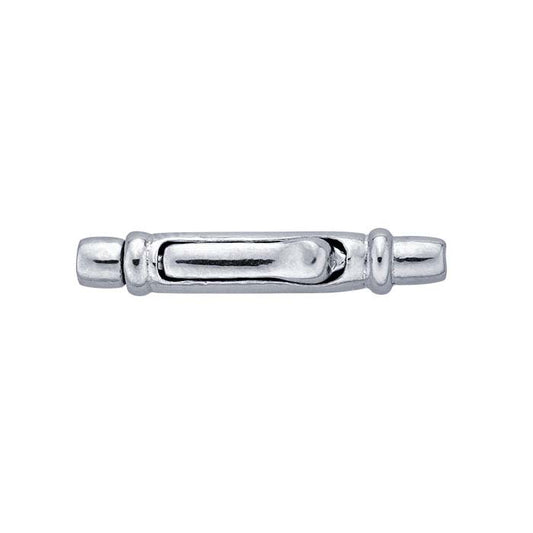 Sterling Silver 15.8 x 2.9mm Push-Release Clasp